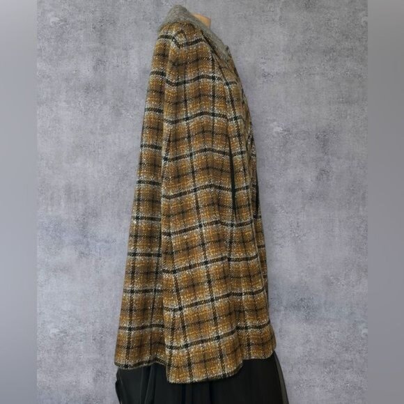 Pendleton 100% Virgin Wool Plaid Cape Coat - Picture 4 of 7